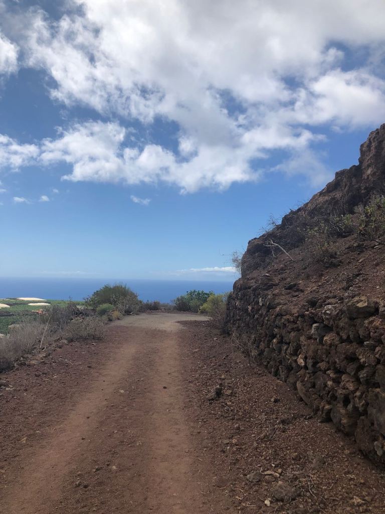 looking west on the path back to Tazacorte