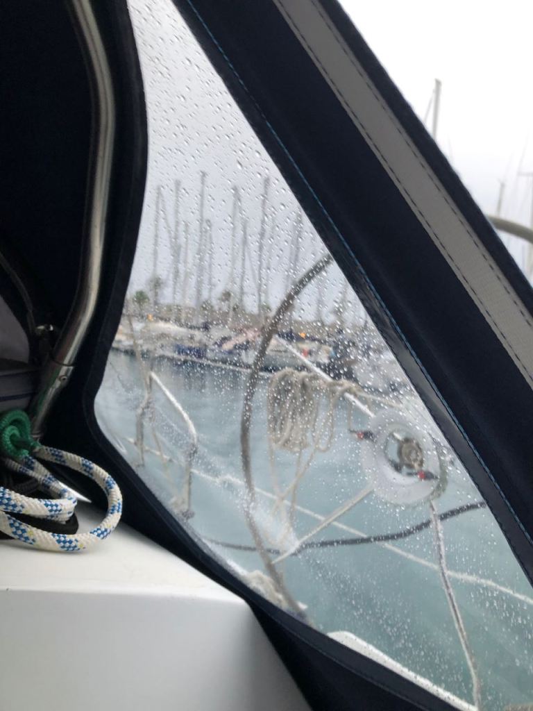 yes! Rain in Puerto de Tazacorte...