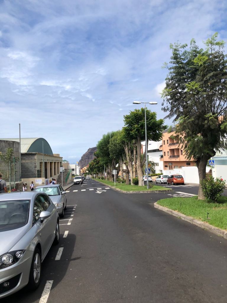 the main street of Tazacorte which leads to the centre of the village