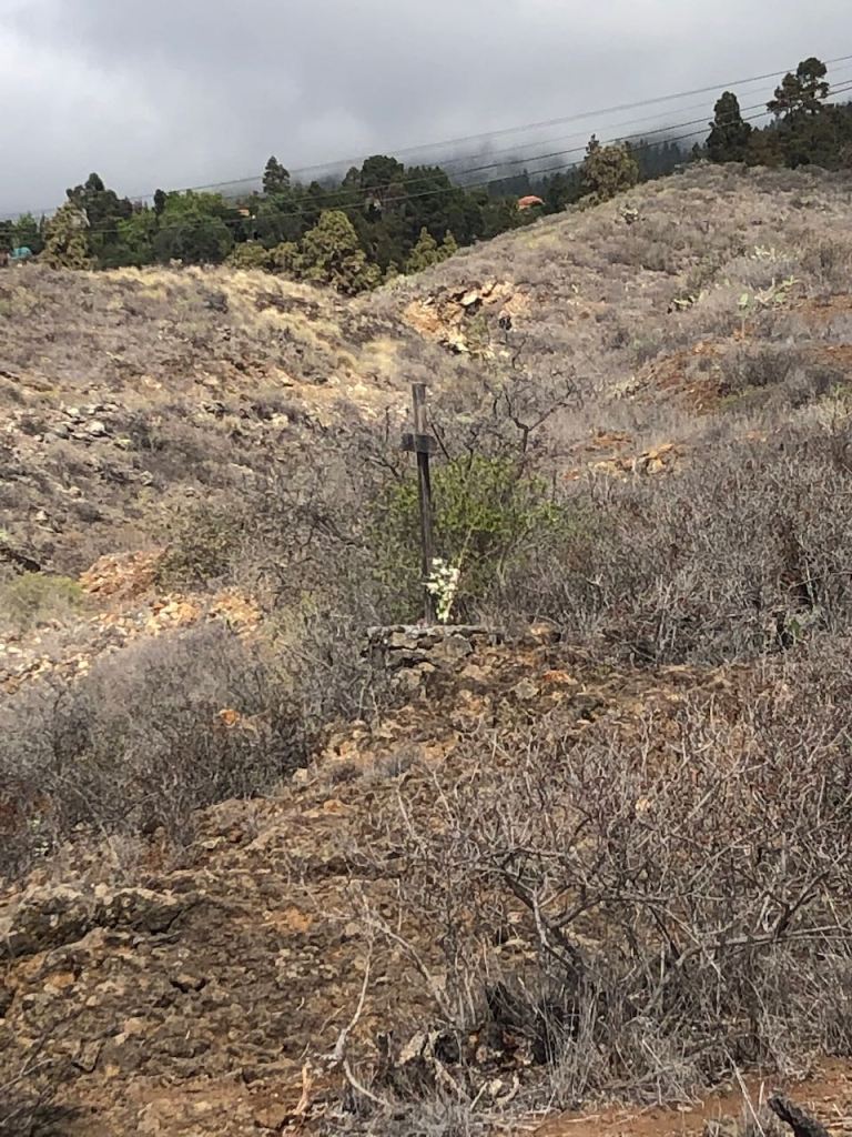 with a cross in the middle of nowhere