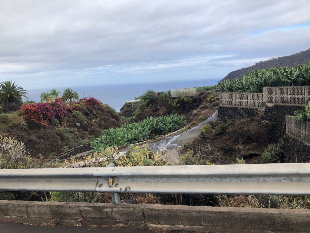 lots of rain running down the streets and paths 
