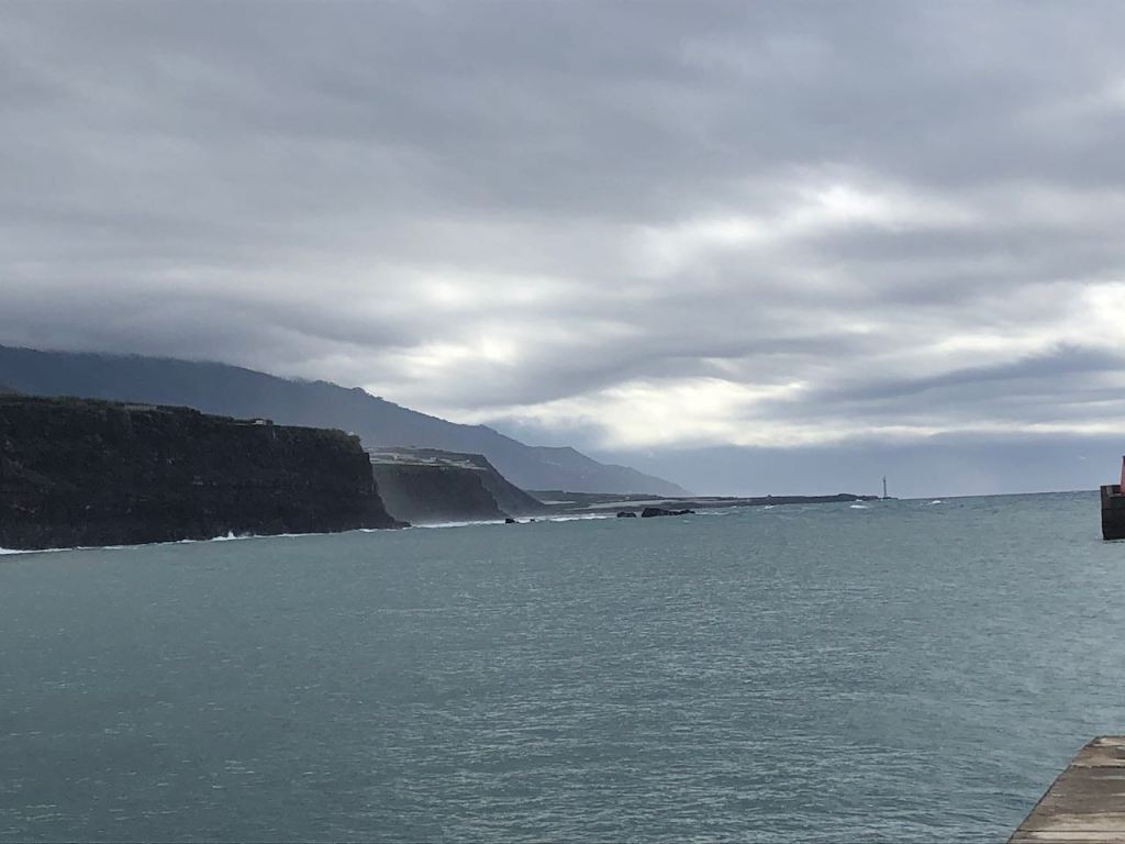 the empty anchorage and the beautiful sky