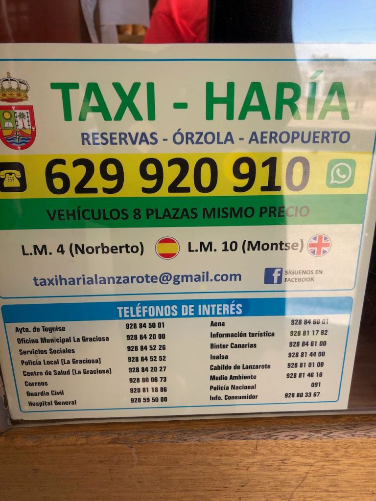 just in case somebody needs a taxi ride to one of the beaches, with a bit of luck Norberto will be your driver 😁